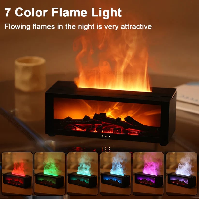 🎅Christmas Sales 49% OFF🔥Flame Fireplace Diffuser for Essential Oils