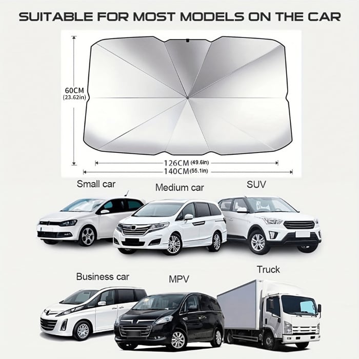 🌊2025 Summer Hot Sale-💥2025 Foldable Anti-UV Windshield Sunshade