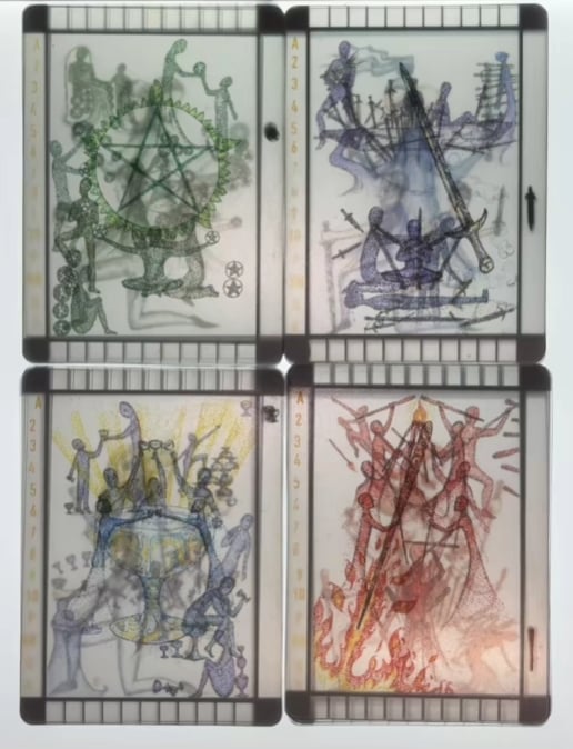 🔥Last Day 49% OFF -🔮🧙♀️🃏The OVERLAY Tarot (2nd Edition, Deck and Guidebook Box Set)