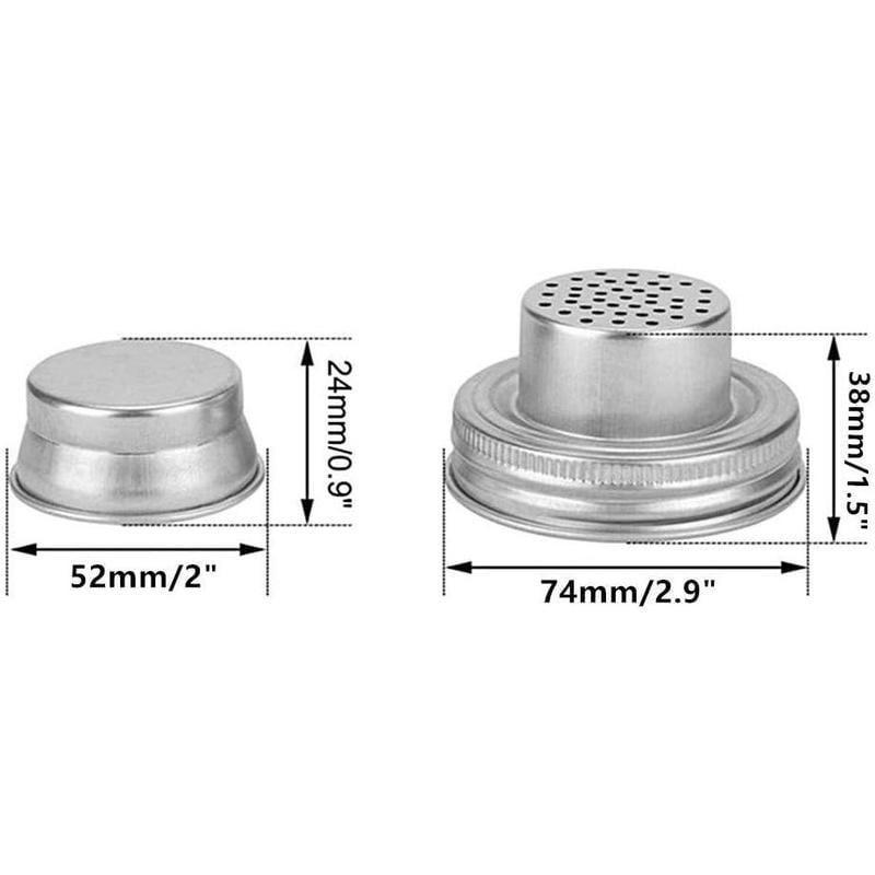 Universal Mason Jar Shaker Lids