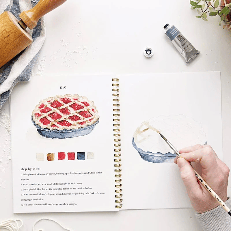 🔥LENTE MEGA UITVERKOOP🖼️Beginnersvriendelijk💕 Aquarel Werkboek
