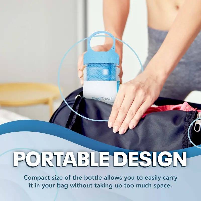 🔥Last Day 49% OFF🔥CoolTowel Bottle - Cold Sweat Towel You Can Use Anywhere, Anytime! Reusable Soft Absorbent Cooling Portable