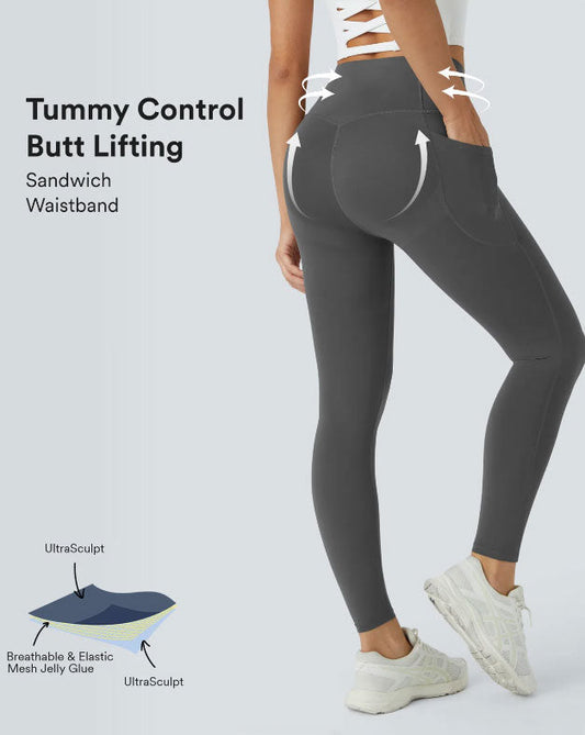 High Waisted Yoga Pants With Pockets