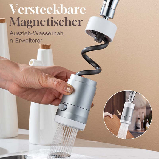 🌟 Verborgen magnetische uittrekbare kraanverlenger - maakt uw keuken en badkamer schoner en handiger ✨