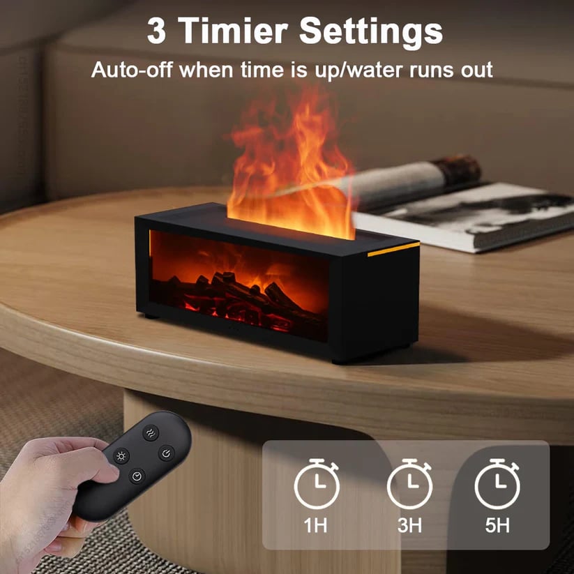 🎅Christmas Sales 49% OFF🔥Flame Fireplace Diffuser for Essential Oils