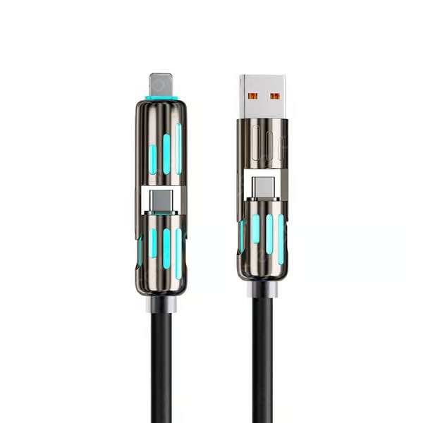 ⏰ 4-in-1 USB-oplaadkabel snel opladen MAX 240W
