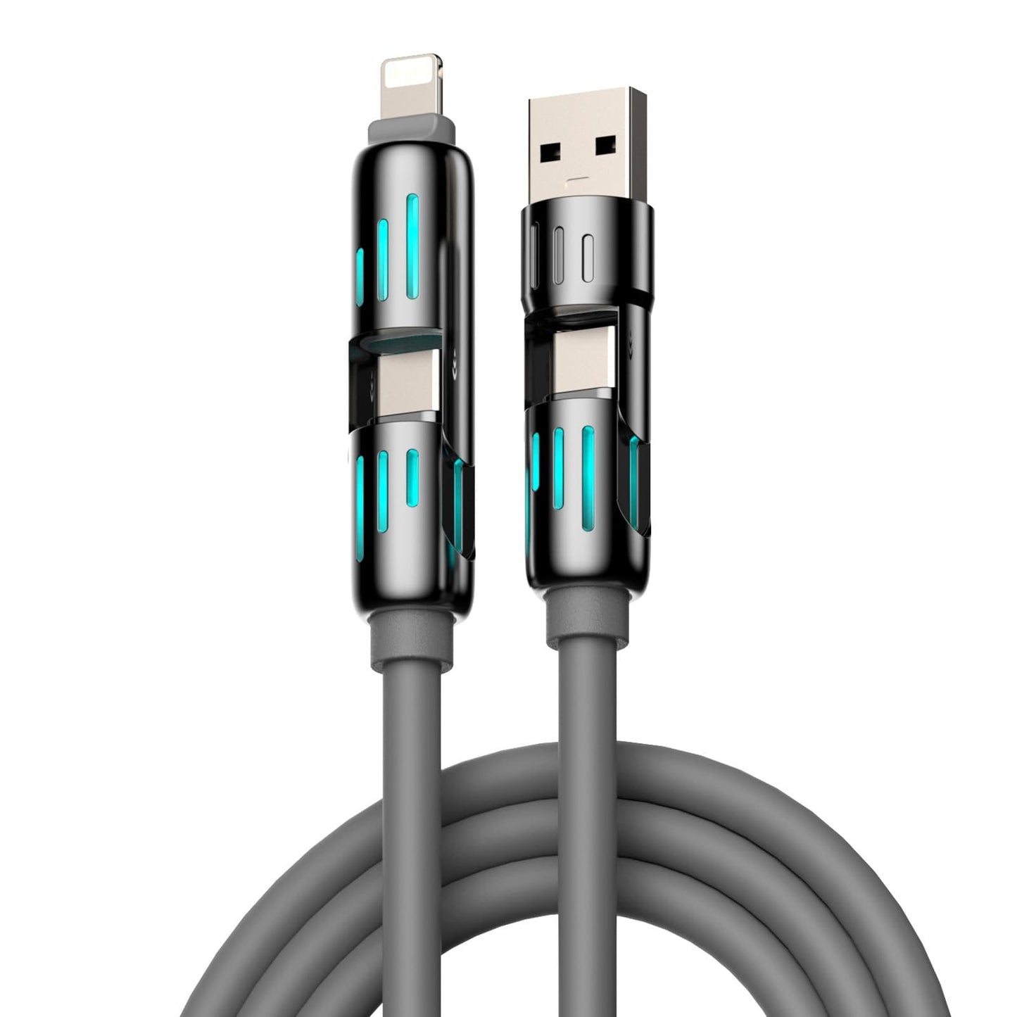 ⏰ 4-in-1 USB-oplaadkabel snel opladen MAX 240W