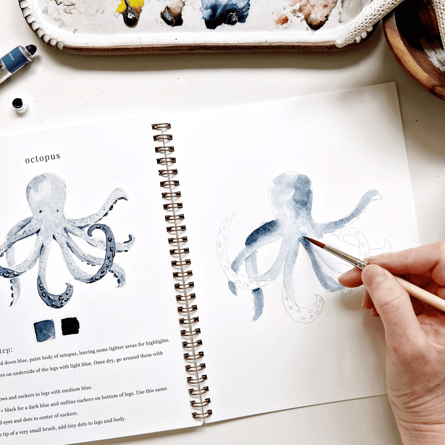 🔥LENTE MEGA UITVERKOOP🖼️Beginnersvriendelijk💕 Aquarel Werkboek