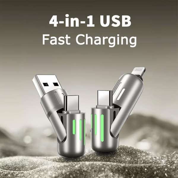 ⏰ 4-in-1 USB-oplaadkabel snel opladen MAX 240W