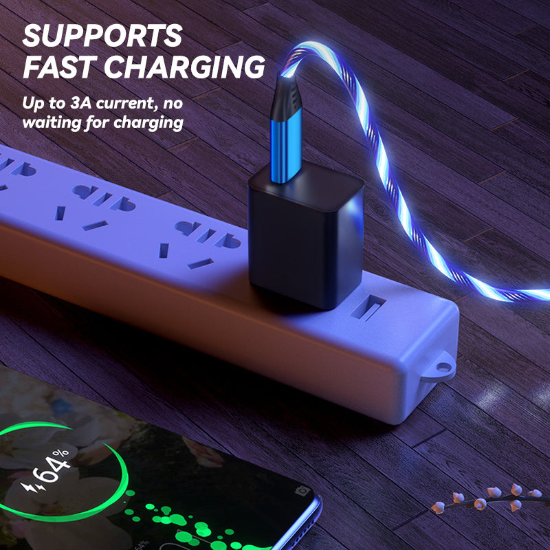 💥Only $16.98 Last Day💥3-In-1 Rotating Magnetic Streamer Data Cable