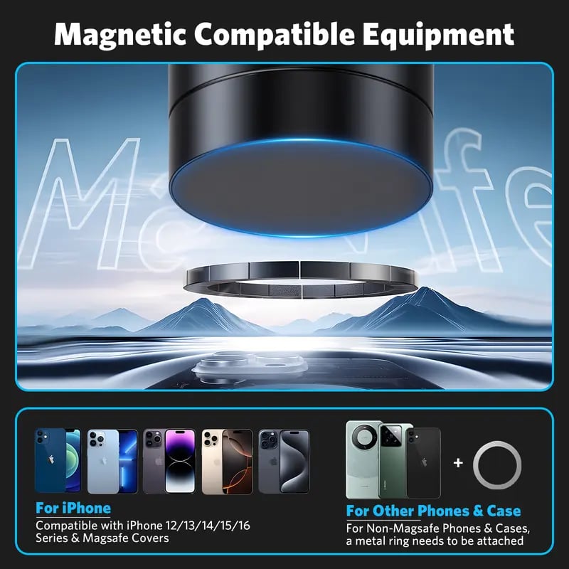 🔥 Vacuüm magnetische telefoonhouder