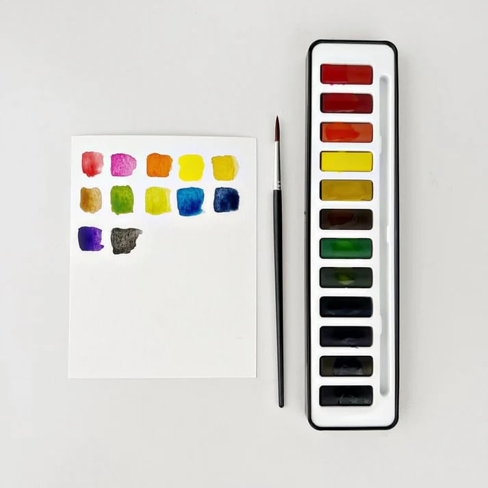 🔥LENTE MEGA UITVERKOOP🖼️Beginnersvriendelijk💕 Aquarel Werkboek