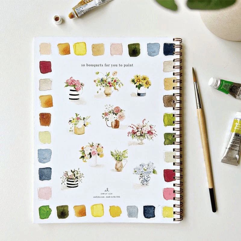 🔥LENTE MEGA UITVERKOOP🖼️Beginnersvriendelijk💕 Aquarel Werkboek