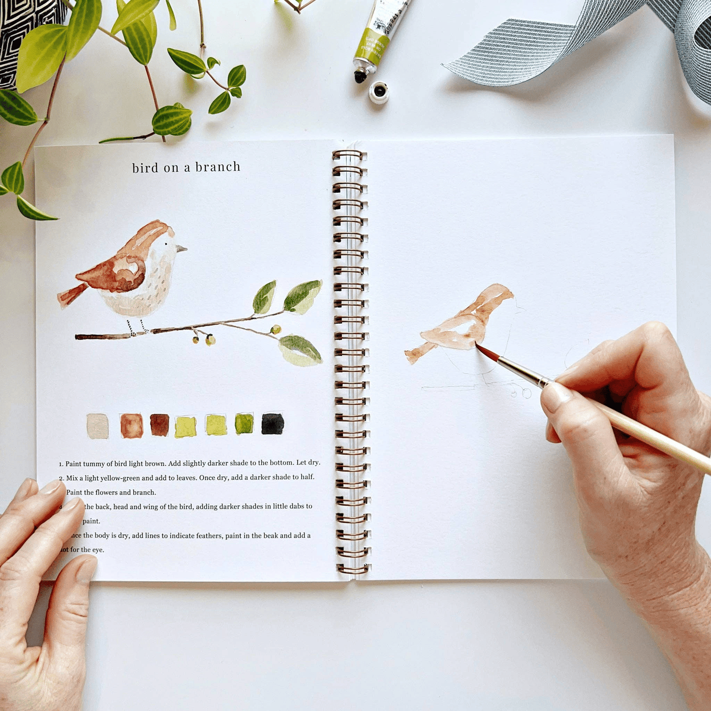 🔥LENTE MEGA UITVERKOOP🖼️Beginnersvriendelijk💕 Aquarel Werkboek