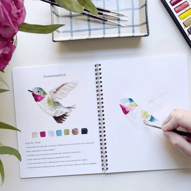 🔥LENTE MEGA UITVERKOOP🖼️Beginnersvriendelijk💕 Aquarel Werkboek