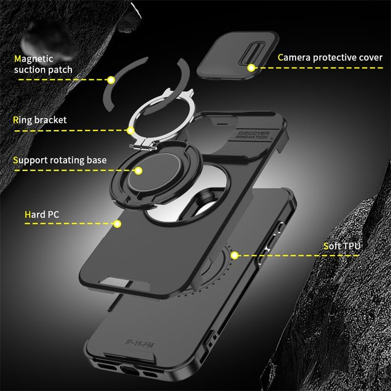 🍎New Linkke compatible with Apple 17 Pro Max mobile phone case window holder📱