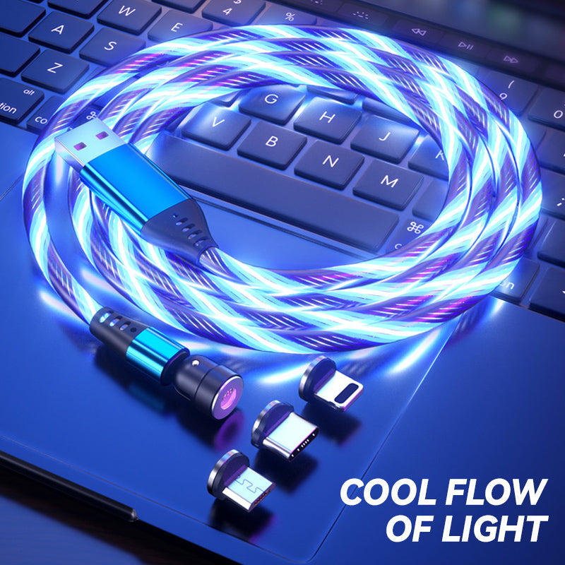 💥Only $16.98 Last Day💥3-In-1 Rotating Magnetic Streamer Data Cable
