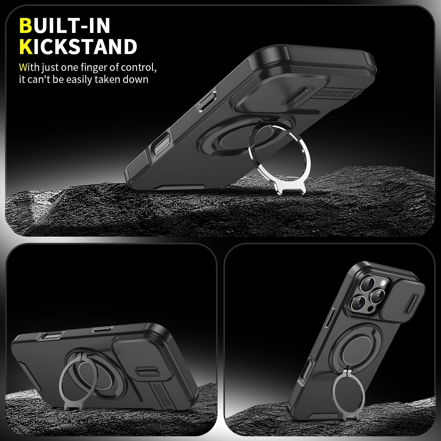 🍎New Linkke compatible with Apple 17 Pro Max mobile phone case window holder📱
