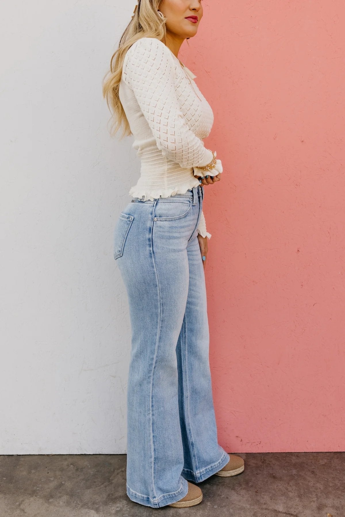 🏆LAST DAY SALE 49% OFF💥 Vintage Wash Plus-Size Jeans -Stretchy, Straight Leg & Butt-Lifting Fit