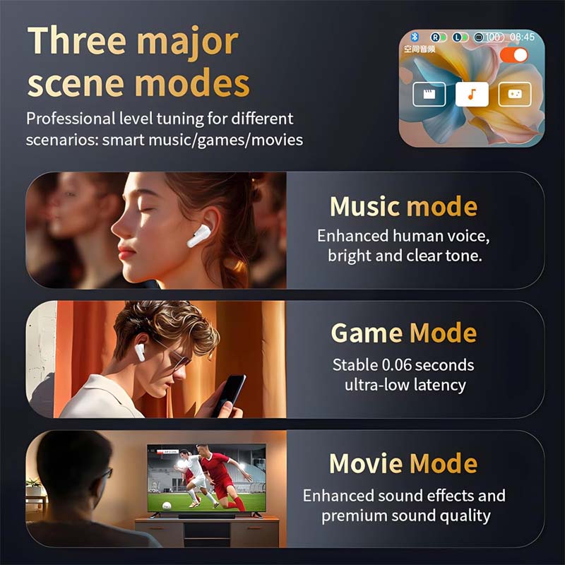 🌍AI-Powered Long Battery Life Noise-Cancelling Smart Display Bluetooth Earbuds🎶