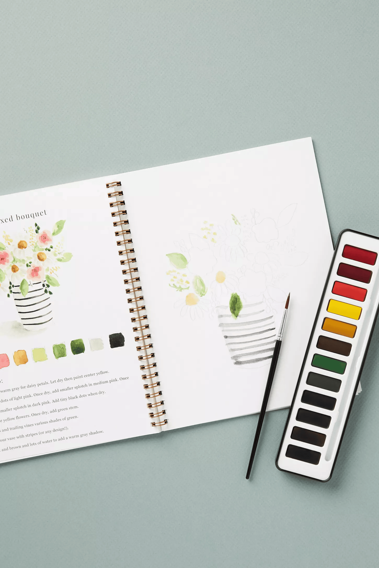 🔥LENTE MEGA UITVERKOOP🖼️Beginnersvriendelijk💕 Aquarel Werkboek