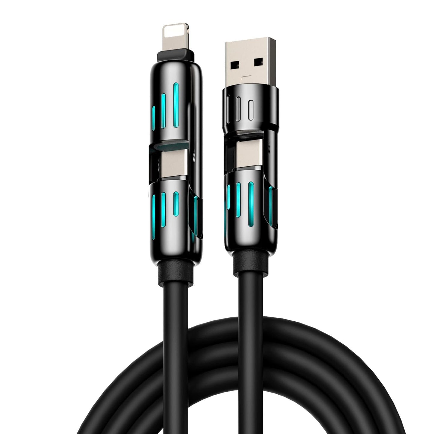 ⏰ 4-in-1 USB-oplaadkabel snel opladen MAX 240W