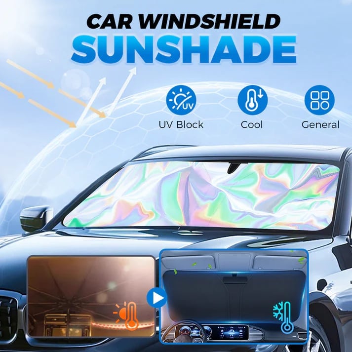 🌊2025 Summer Hot Sale-💥2025 Foldable Anti-UV Windshield Sunshade