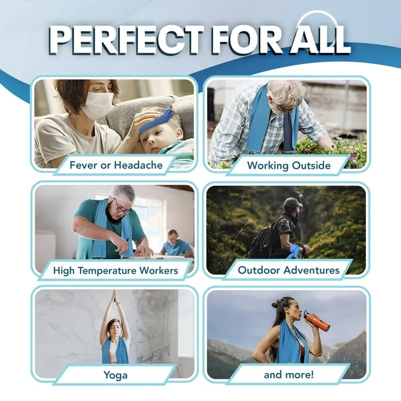 🔥Last Day 49% OFF🔥CoolTowel Bottle - Cold Sweat Towel You Can Use Anywhere, Anytime! Reusable Soft Absorbent Cooling Portable