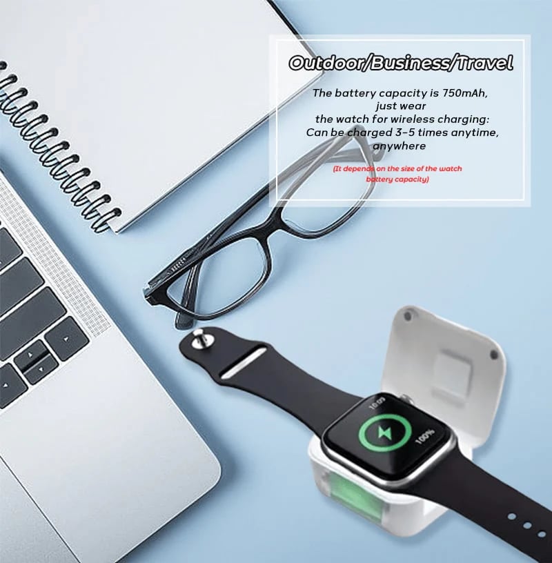 🔥 Portable Wireless Power Bank for Smartwatches
