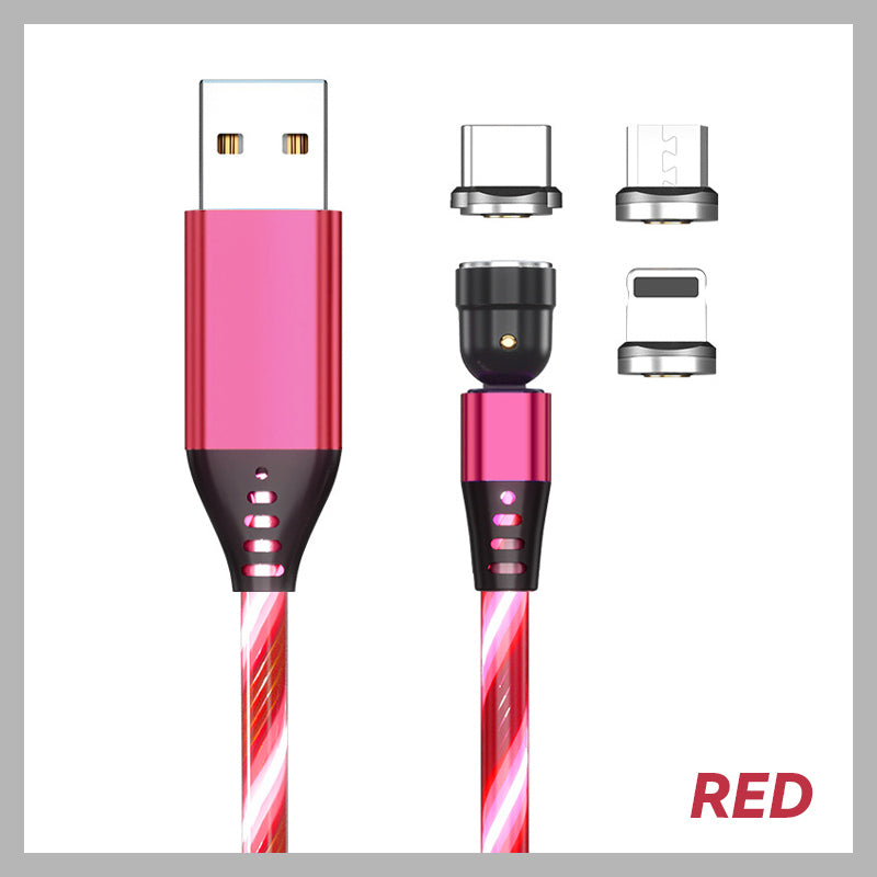 💥Only $16.98 Last Day💥3-In-1 Rotating Magnetic Streamer Data Cable