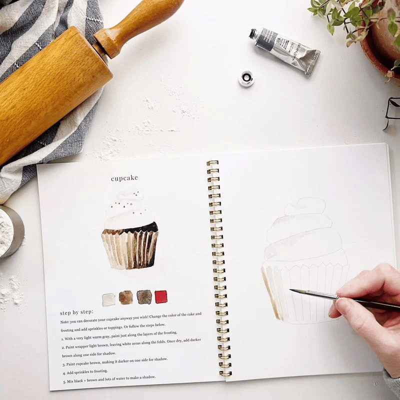 🔥LENTE MEGA UITVERKOOP🖼️Beginnersvriendelijk💕 Aquarel Werkboek