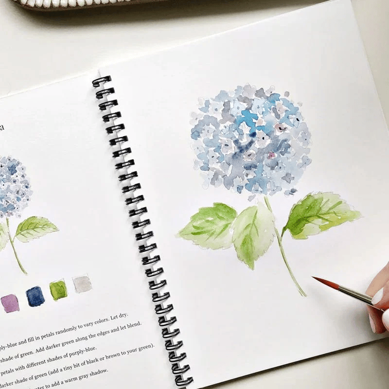 🔥LENTE MEGA UITVERKOOP🖼️Beginnersvriendelijk💕 Aquarel Werkboek