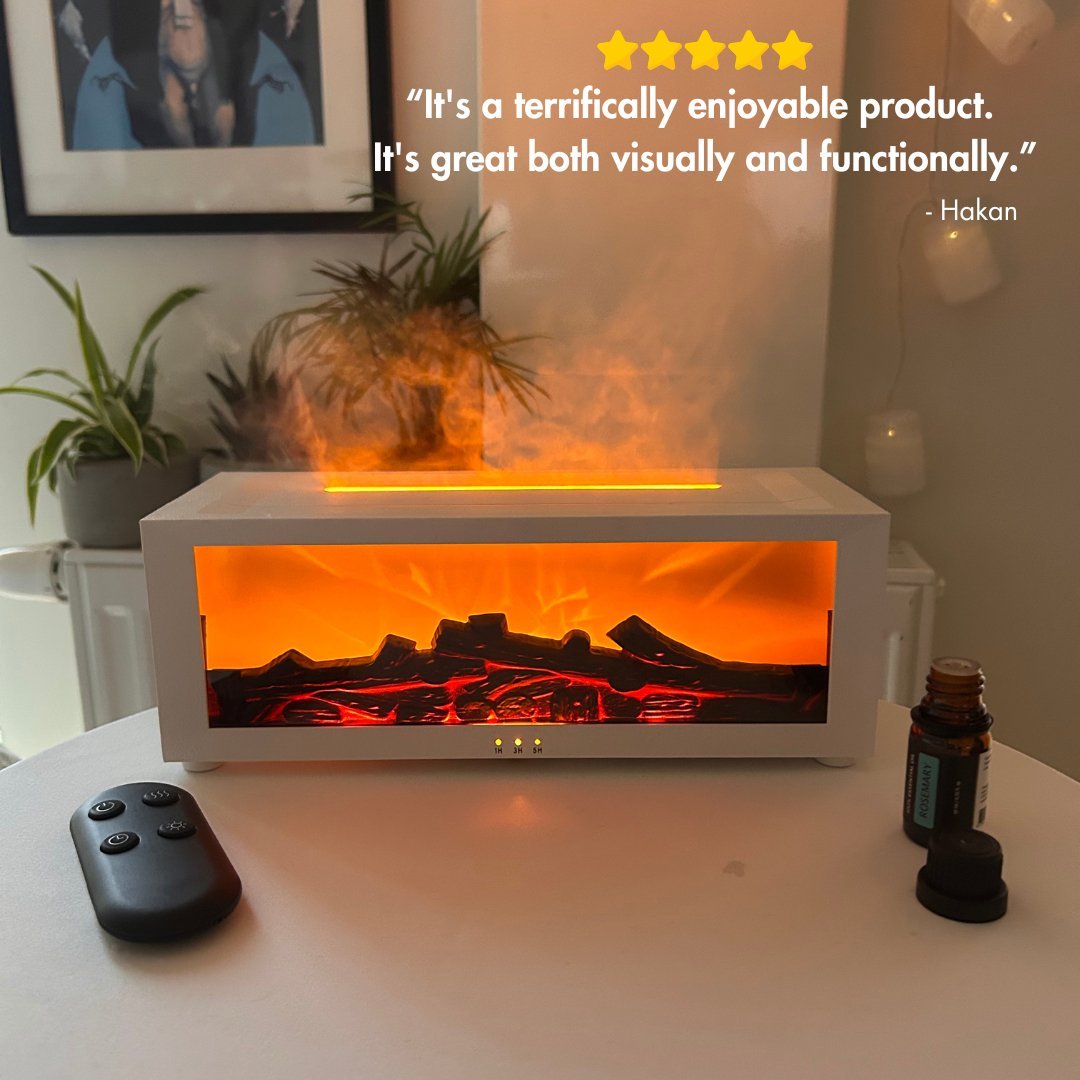 🎅Christmas Sales 49% OFF🔥Flame Fireplace Diffuser for Essential Oils