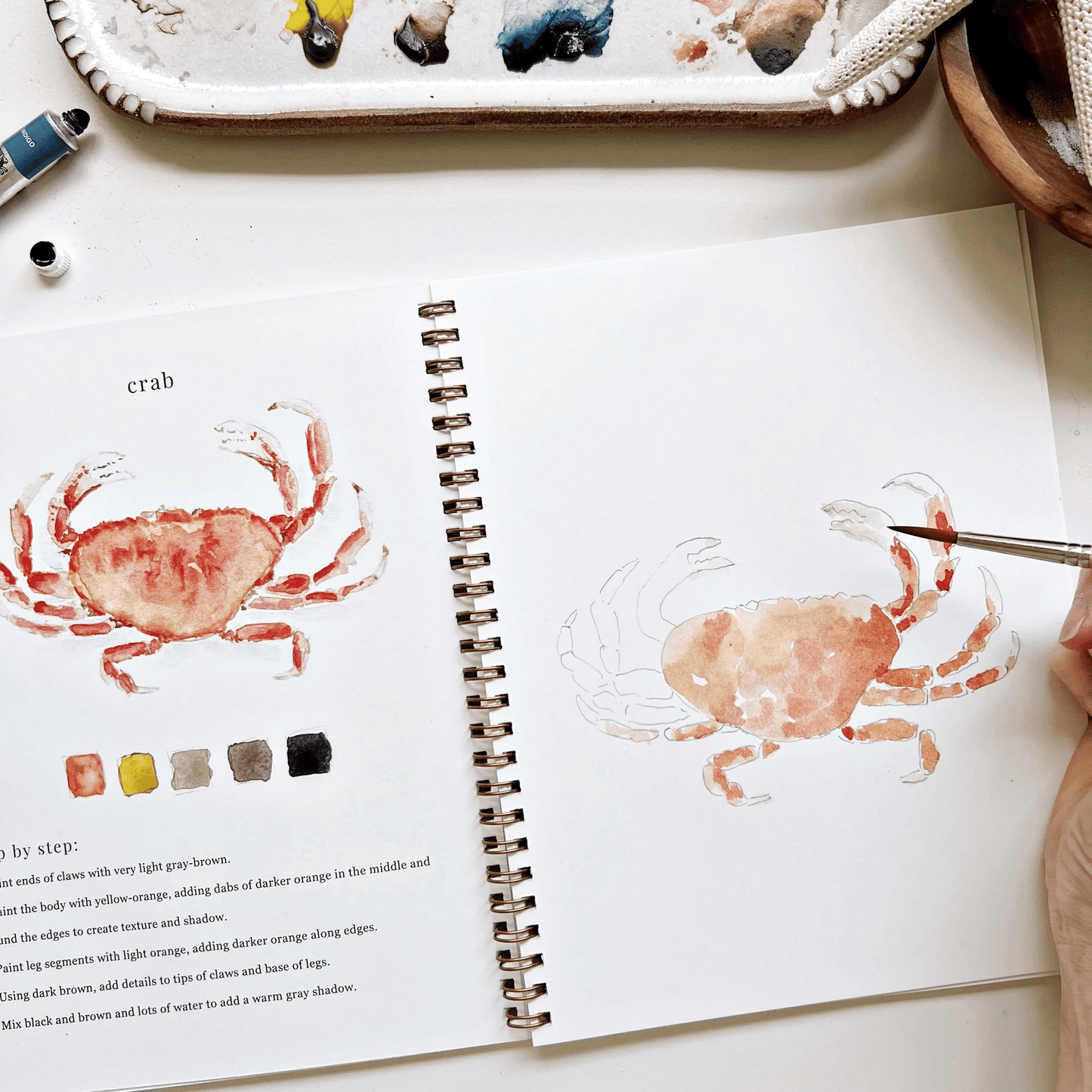 🔥LENTE MEGA UITVERKOOP🖼️Beginnersvriendelijk💕 Aquarel Werkboek