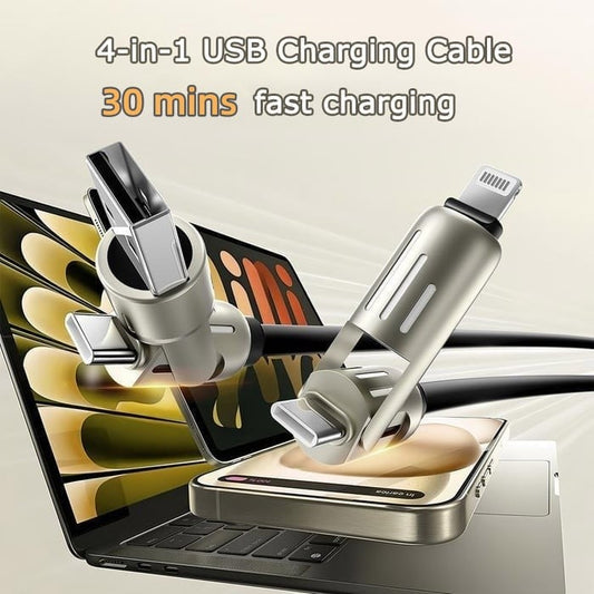 ⏰ 4-in-1 USB-oplaadkabel snel opladen MAX 240W
