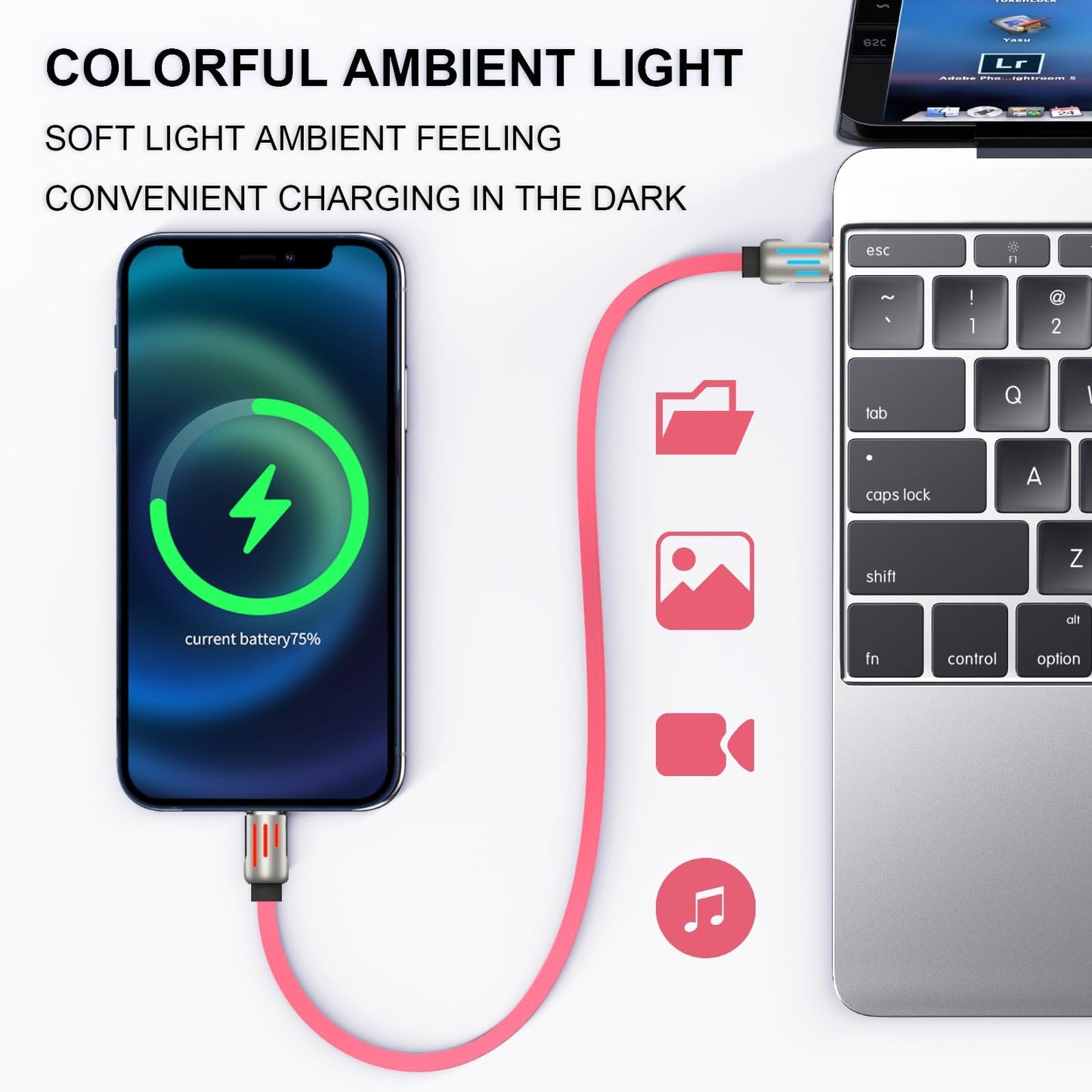 ⏰ 4-in-1 USB-oplaadkabel snel opladen MAX 240W
