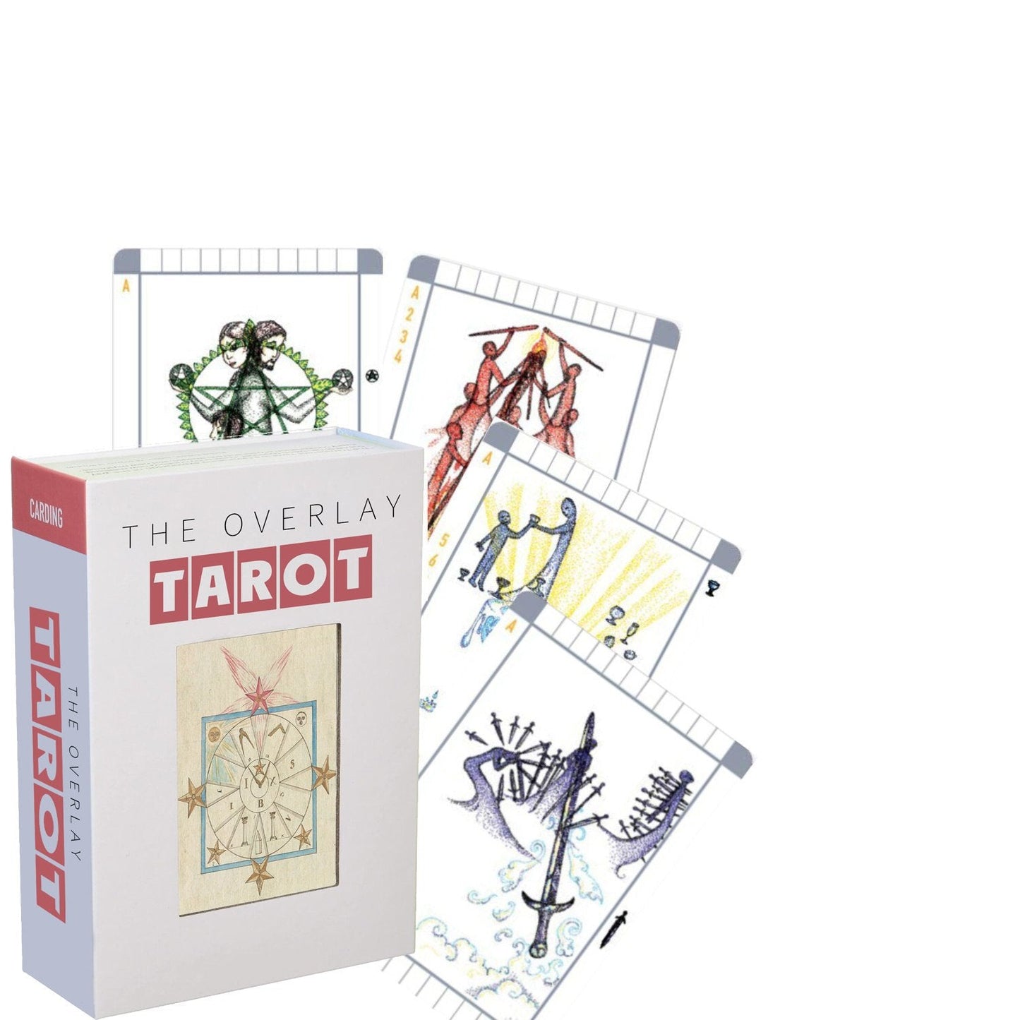 🔥Last Day 49% OFF -🔮🧙‍♀️🃏The OVERLAY Tarot  (2nd Edition, Deck and Guidebook Box Set)