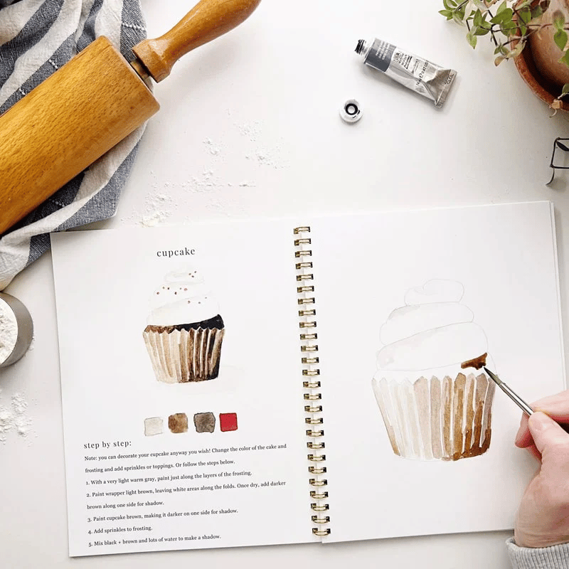 🔥LENTE MEGA UITVERKOOP🖼️Beginnersvriendelijk💕 Aquarel Werkboek