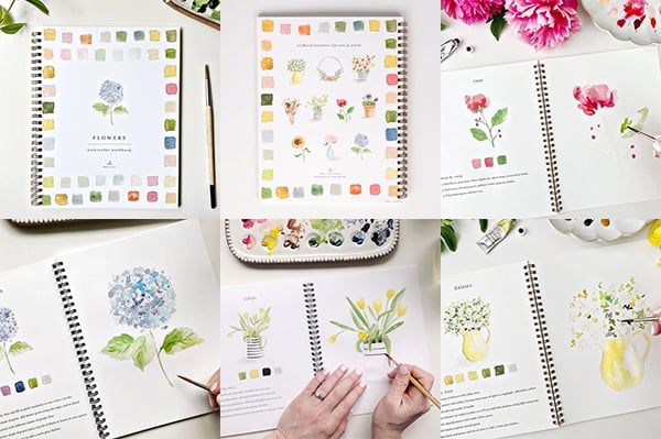 🔥LENTE MEGA UITVERKOOP🖼️Beginnersvriendelijk💕 Aquarel Werkboek