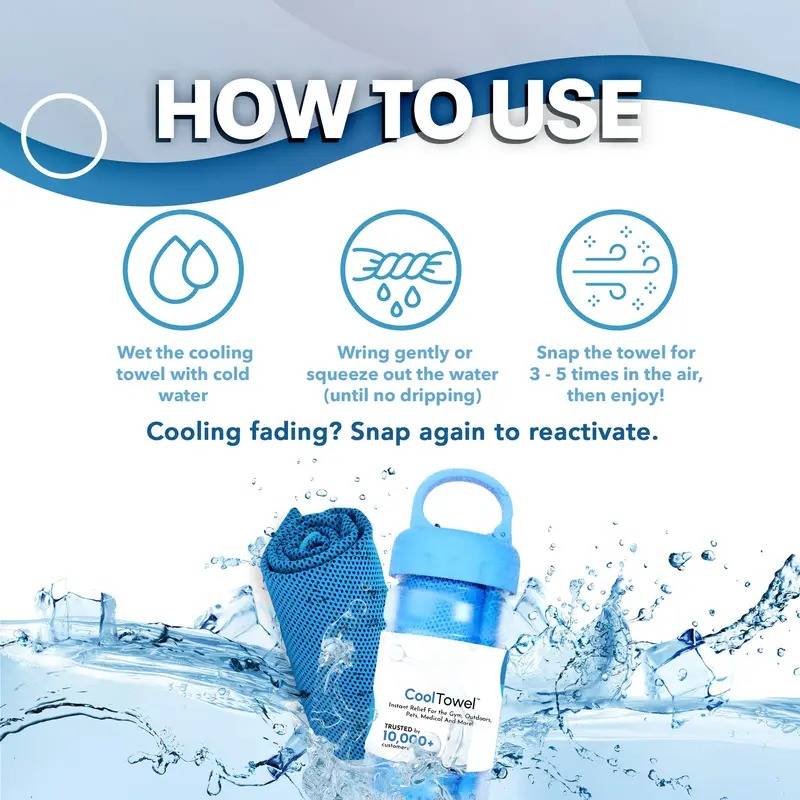 🔥Last Day 49% OFF🔥CoolTowel Bottle - Cold Sweat Towel You Can Use Anywhere, Anytime! Reusable Soft Absorbent Cooling Portable